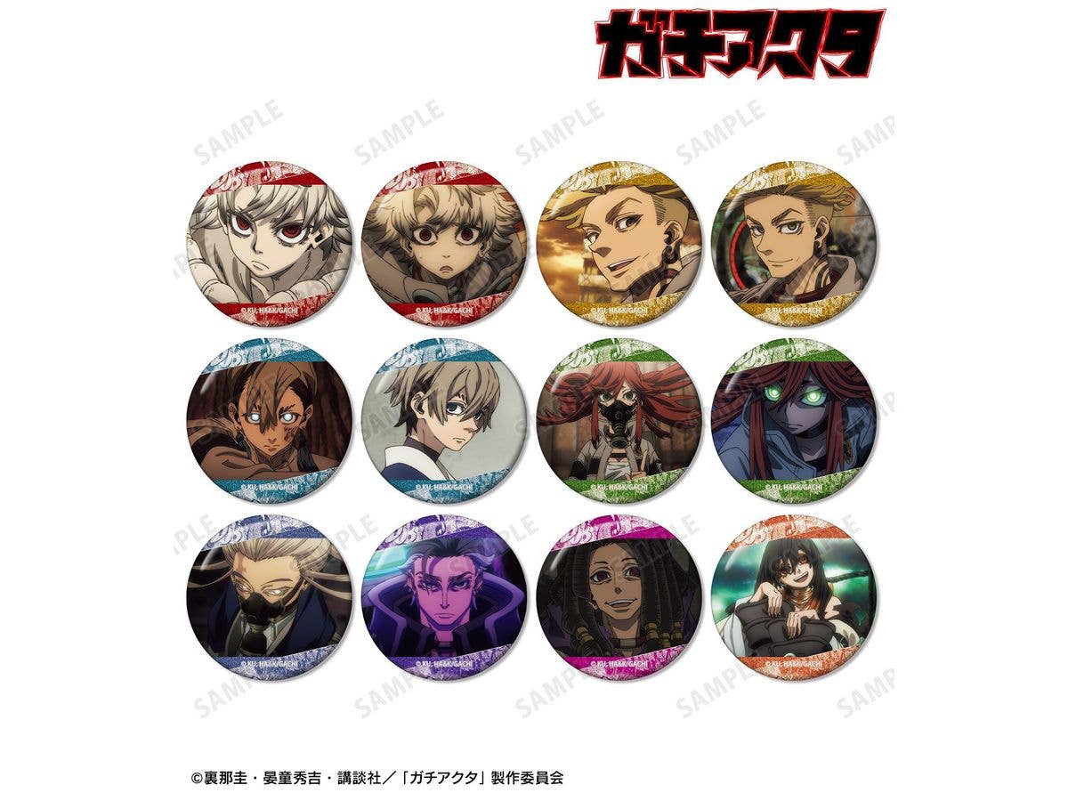 TVアニメ ガチアクタ: トレーディング場面写グリッター缶バッジ 1Box 12pcs