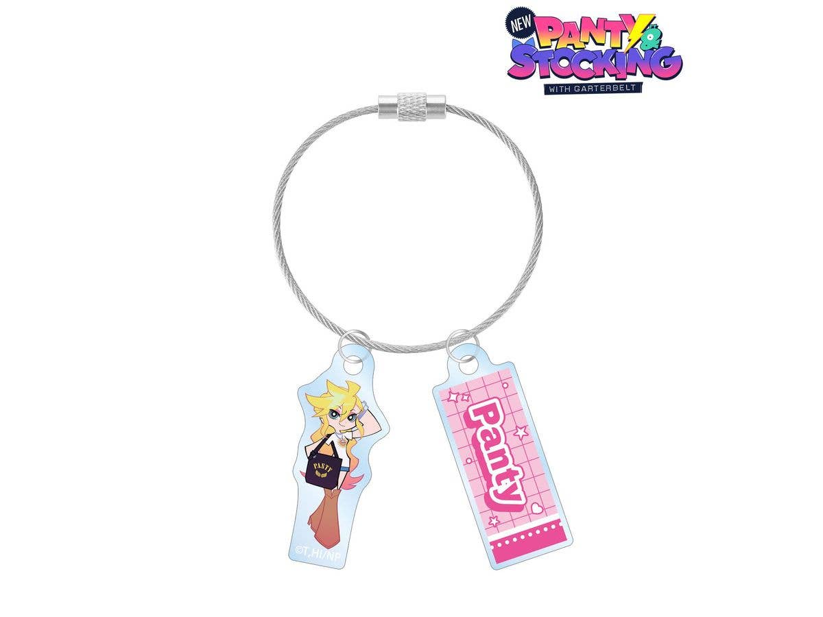New PANTY & STOCKING with GARTERBELT: 描き下ろし パンティ モデルver. 2連ワイヤーアクリルキーホルダー ver.A