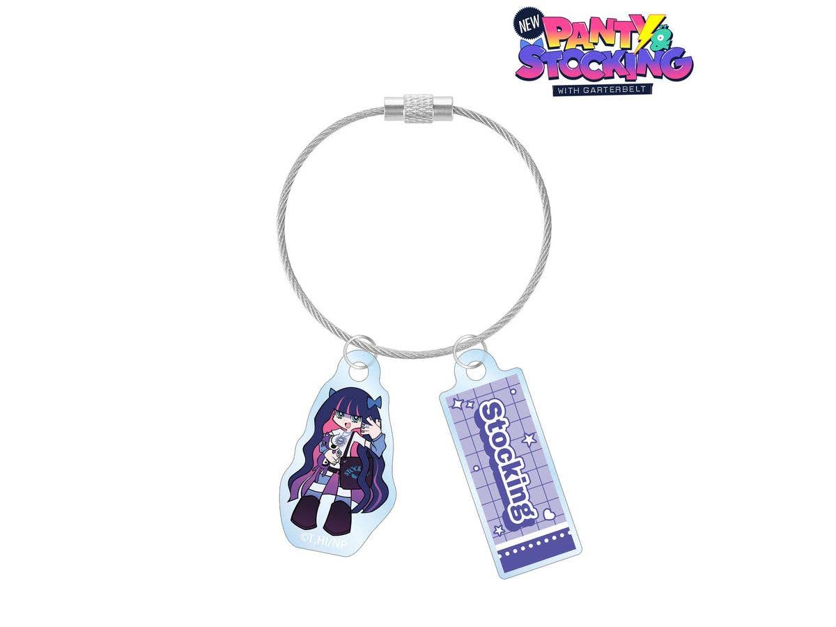 New PANTY & STOCKING with GARTERBELT: 描き下ろし ストッキング モデルver. 2連ワイヤーアクリルキーホルダー ver.A
