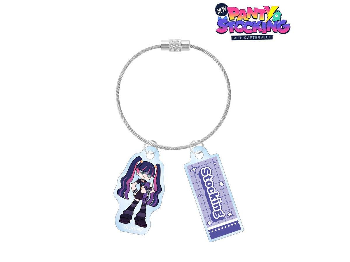 New PANTY & STOCKING with GARTERBELT: 描き下ろし ストッキング モデルver. 2連ワイヤーアクリルキーホルダー ver.B