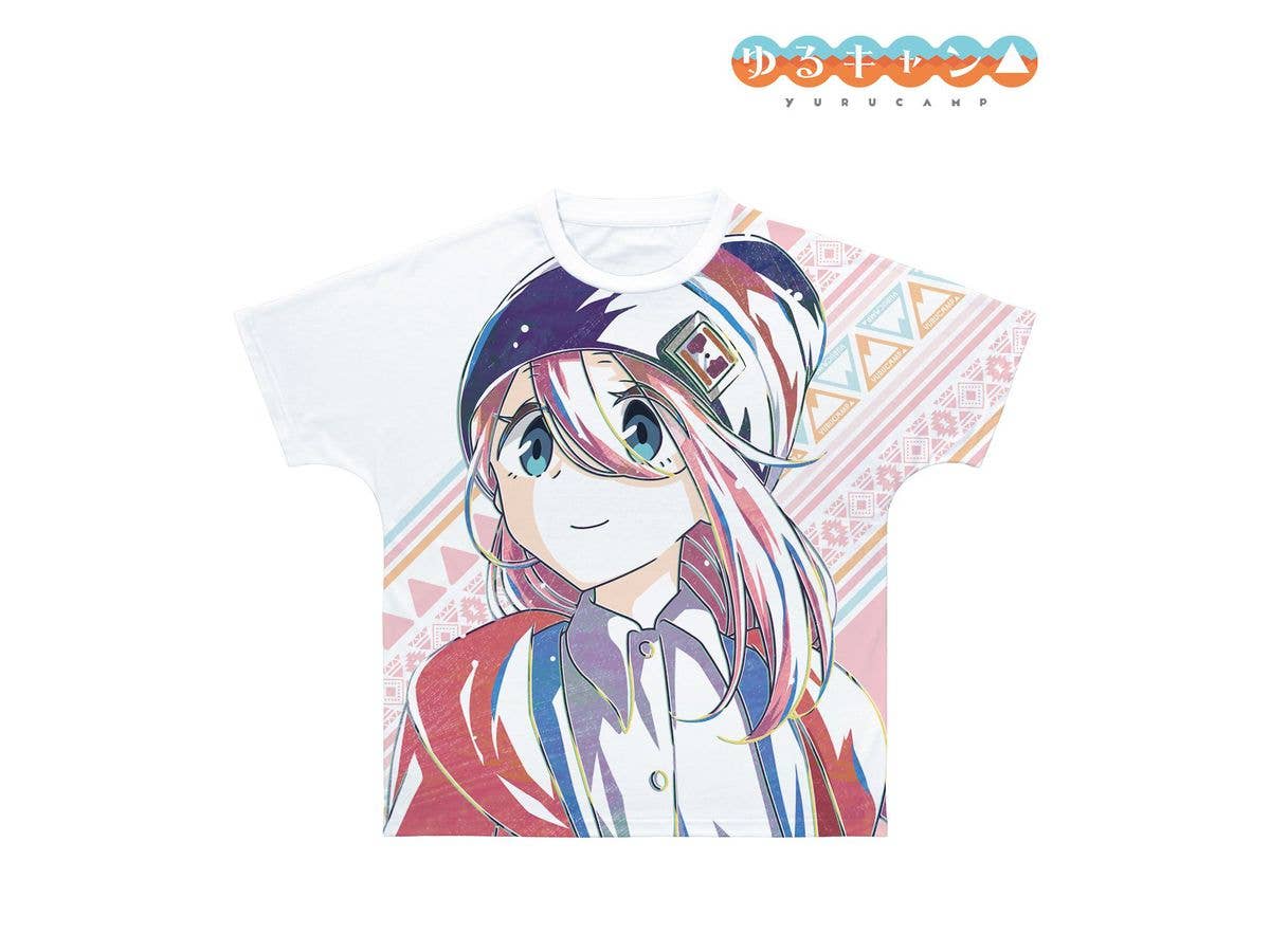 ゆるキャン: 各務原なでしこ Ani-Art 第4弾 フルグラフィックTシャツユニセックス (サイズ/L)