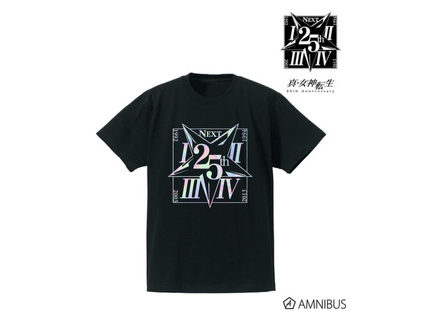 真・女神転生25th 25th Anniversaryロゴ箔プリントTシャツ/メンズ(サイズ/S)
