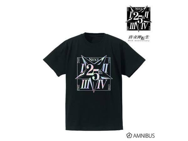 真・女神転生25th 25thAnniversaryロゴ箔プリントTシャツ/レディース(サイズ/L)