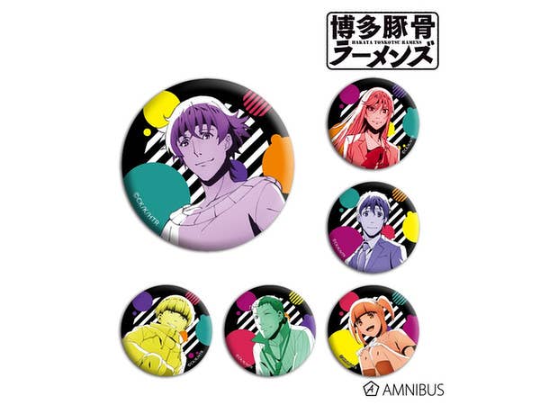 博多豚骨ラーメンズ トレーディング缶バッジ 1Box 6pcs