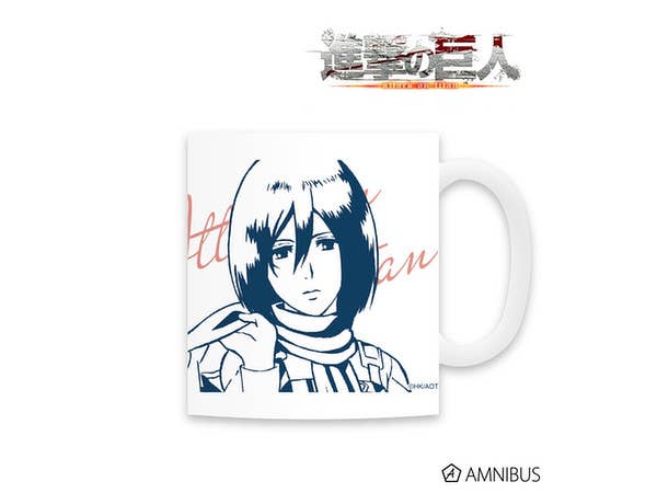 進撃の巨人 カラーマグカップ (ミカサ)