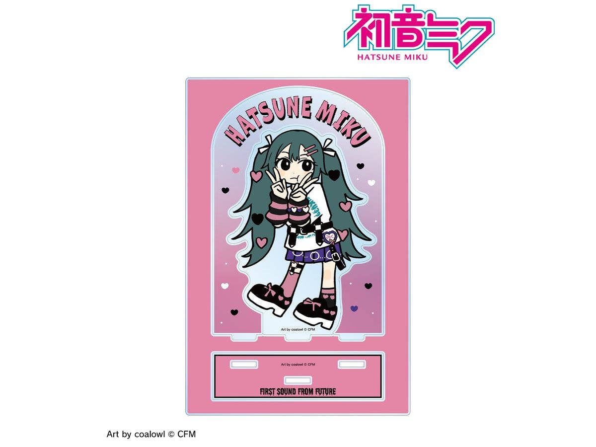 初音ミク: 描き下ろし 初音ミク ハート デフォルメver. Art by coalowl パーツ付きBIGアクリルスタンド ver.B