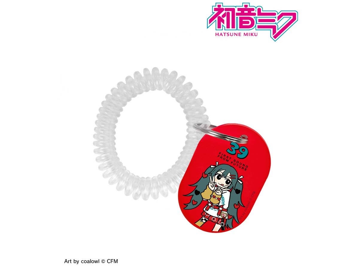 初音ミク: 描き下ろし 初音ミク ハート デフォルメver. Art by coalowl ロッカーキー風アクリルキーホルダー ver.A