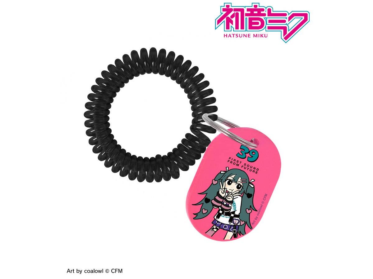 初音ミク: 描き下ろし 初音ミク ハート デフォルメver. Art by coalowl ロッカーキー風アクリルキーホルダー ver.B