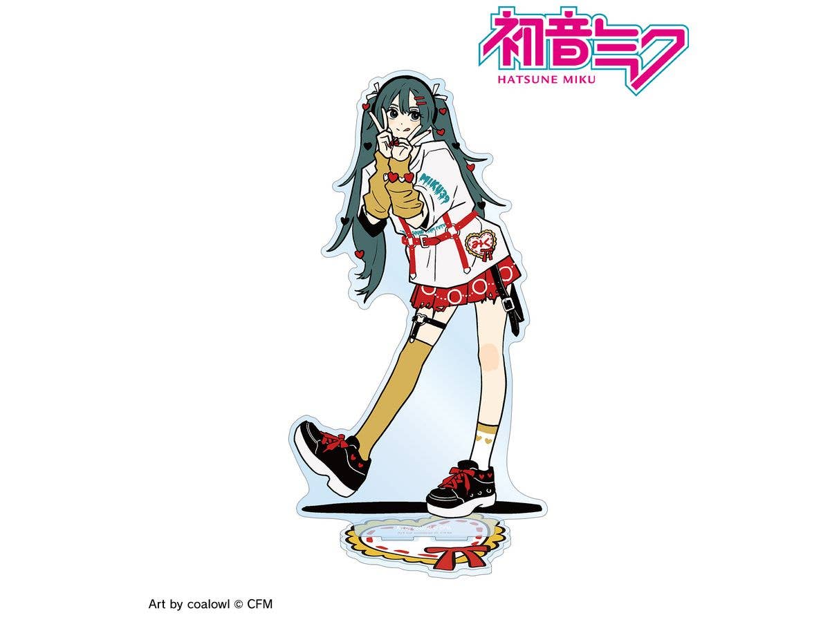 初音ミク: 描き下ろし 初音ミク ハートver. Art by coalowl BIGアクリルスタンド ver.A