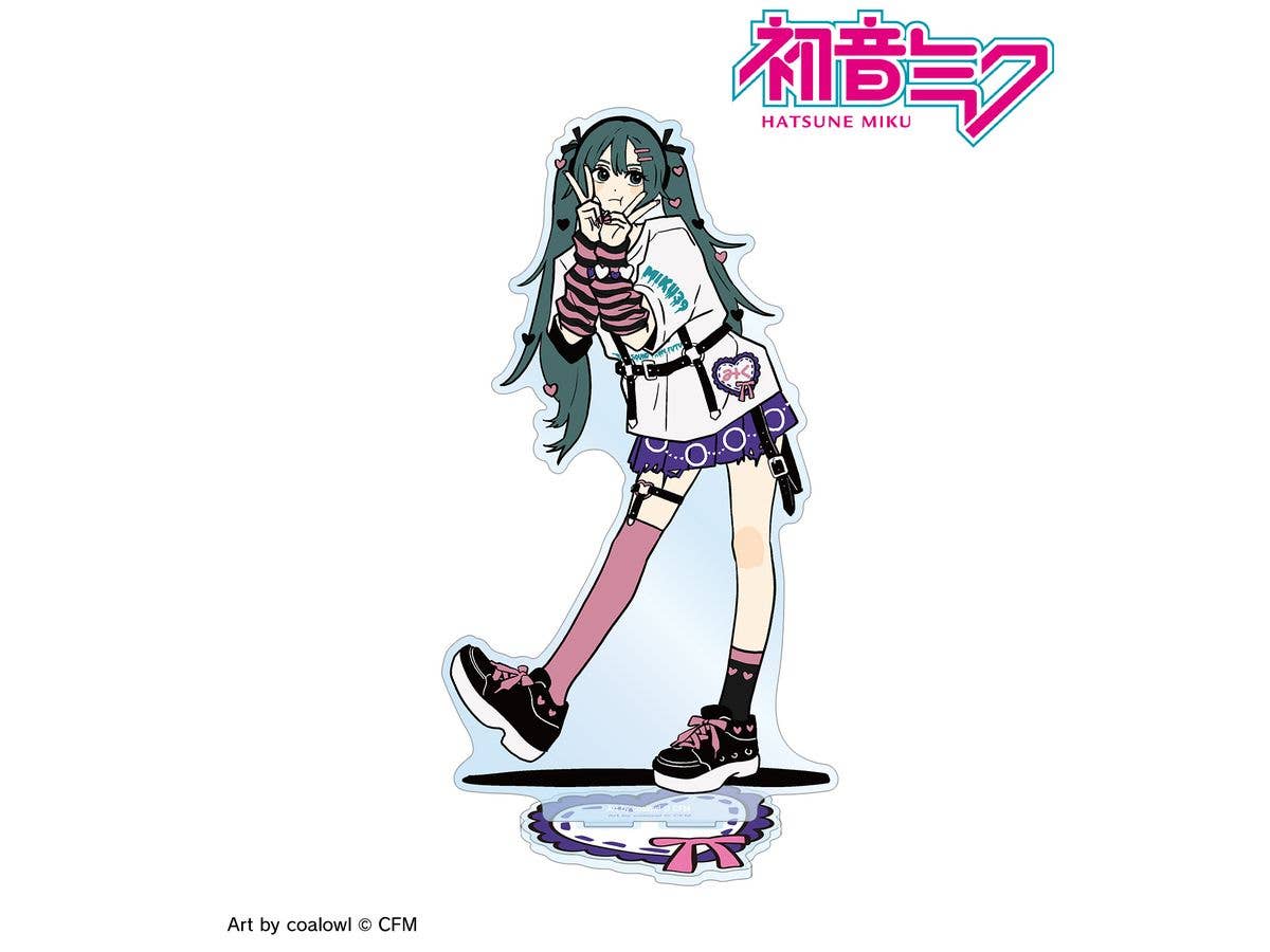 初音ミク: 描き下ろし 初音ミク ハートver. Art by coalowl BIGアクリルスタンド ver.B
