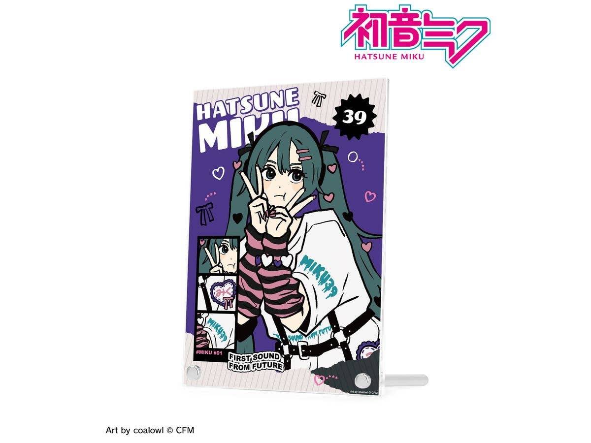 初音ミク: 描き下ろし 初音ミク ハートver. Art by coalowl A5アクリルパネル ver.B
