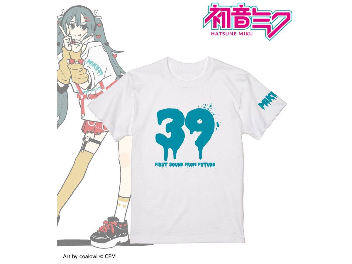 初音ミク: 描き下ろし 初音ミク Art by coalowl イラスト着用Tシャツメンズ (サイズ / XXXL)