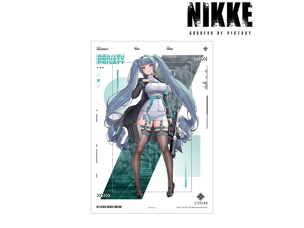 勝利の女神:NIKKE: LOVECACAOさんイラスト プリバティ タクティカルファッションver. A3マット加工ポスター