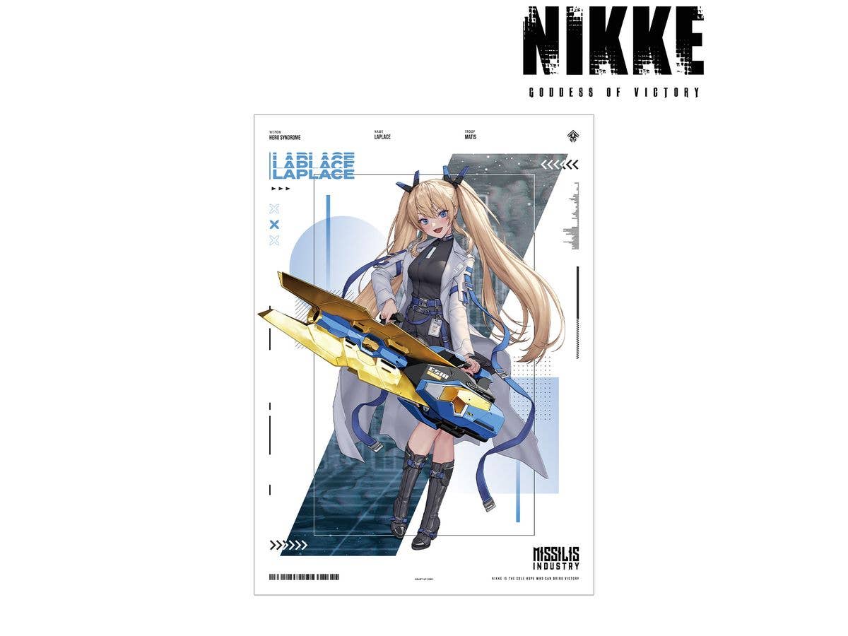 勝利の女神:NIKKE: LOVECACAOさんイラスト ラプラス タクティカルファッションver. A3マット加工ポスター