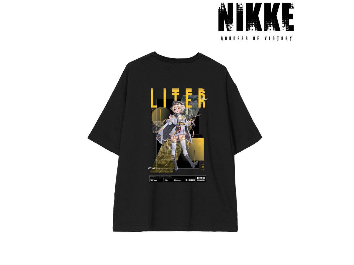 勝利の女神:NIKKE: LOVECACAOさんイラスト リター タクティカルファッションver. BIGシルエットTシャツユニセックス (サイズ / L)