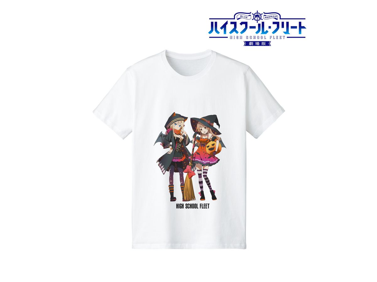 劇場版 ハイスクール・フリート 描き下ろしイラスト ハロウィンVer. Tシャツ メンズ (M)