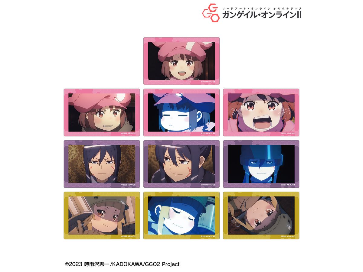 ソードアート・オンライン オルタナティブ ガンゲイル・オンラインII:1Box 10pcs トレーディング 場面写カードステッカー
