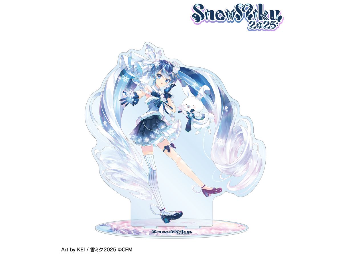 初音ミクシリーズ: SNOW MIKU 2025 雪ミク Art by KEI 特大アクリルスタンド