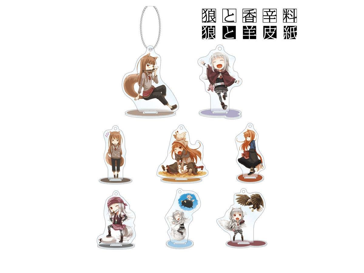 狼と香辛料 & 狼と羊皮紙 トレーディングアクリルスタンドキーホルダー 1Box 8pcs