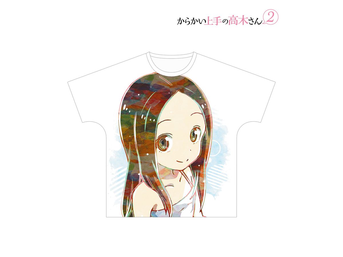 からかい上手の高木さん 2 高木さん Ani-Art フルグラフィックTシャツ ユニセックス (S)
