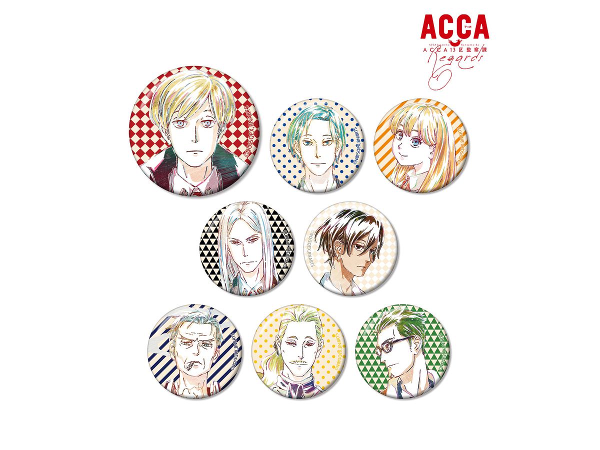 ACCA13区監察課 Regards トレーディング Ani-Art 缶バッジ 1Box 8pcs
