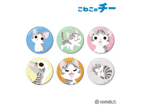 こねこのチー トレーディング缶バッジ 1Box 6pcs