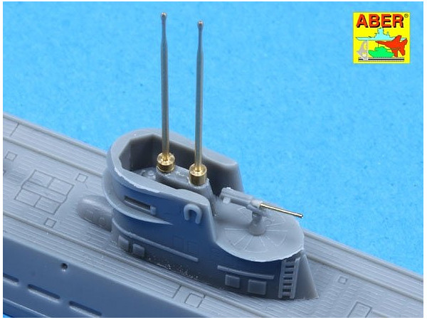 1/350 ドイツ UボートIX型用 潜望鏡 & 砲身セット