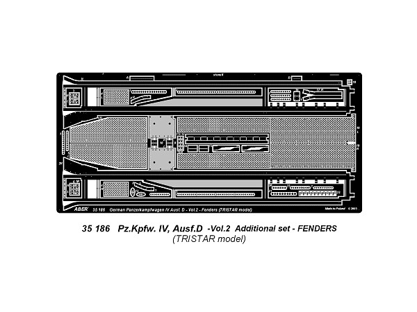 1/35 IV号戦車 D型 セット2 フェンダー (トライスター用)