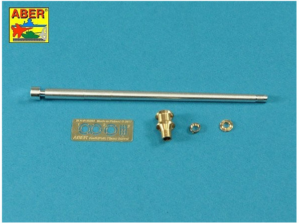 1/35 ドイツ軍 KwK 40 L/48 75mm 砲身 初期型 マズルブレーキ付 (タミヤ用)