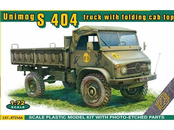 1/72 ウニモグ S 404 トラック w/キャンバストップ