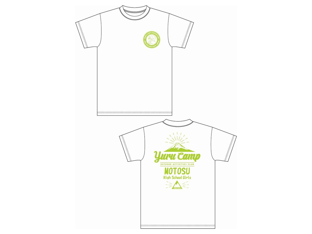 ゆるキャン 本栖高校Tシャツ (XL) (あおい) ホワイト