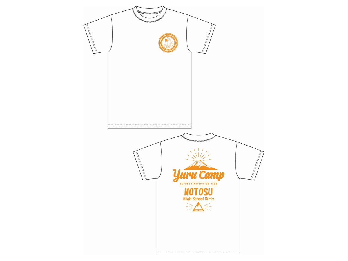 ゆるキャン 本栖高校Tシャツ (M) (斉藤) ホワイト