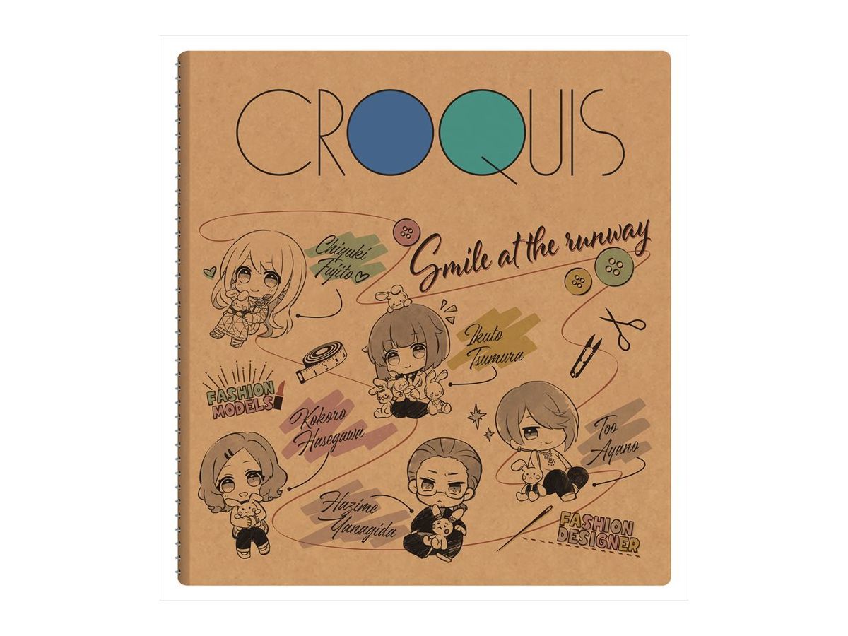 ランウェイで笑って クロッキーブック イラスト柄