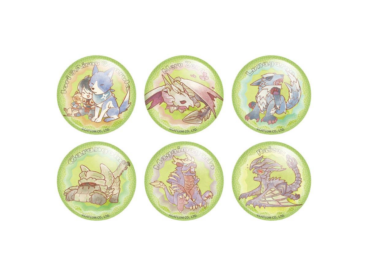 モンスターハンターライズ:サンブレイク デフォルメトレーディング缶バッジ 1Box 6pcs