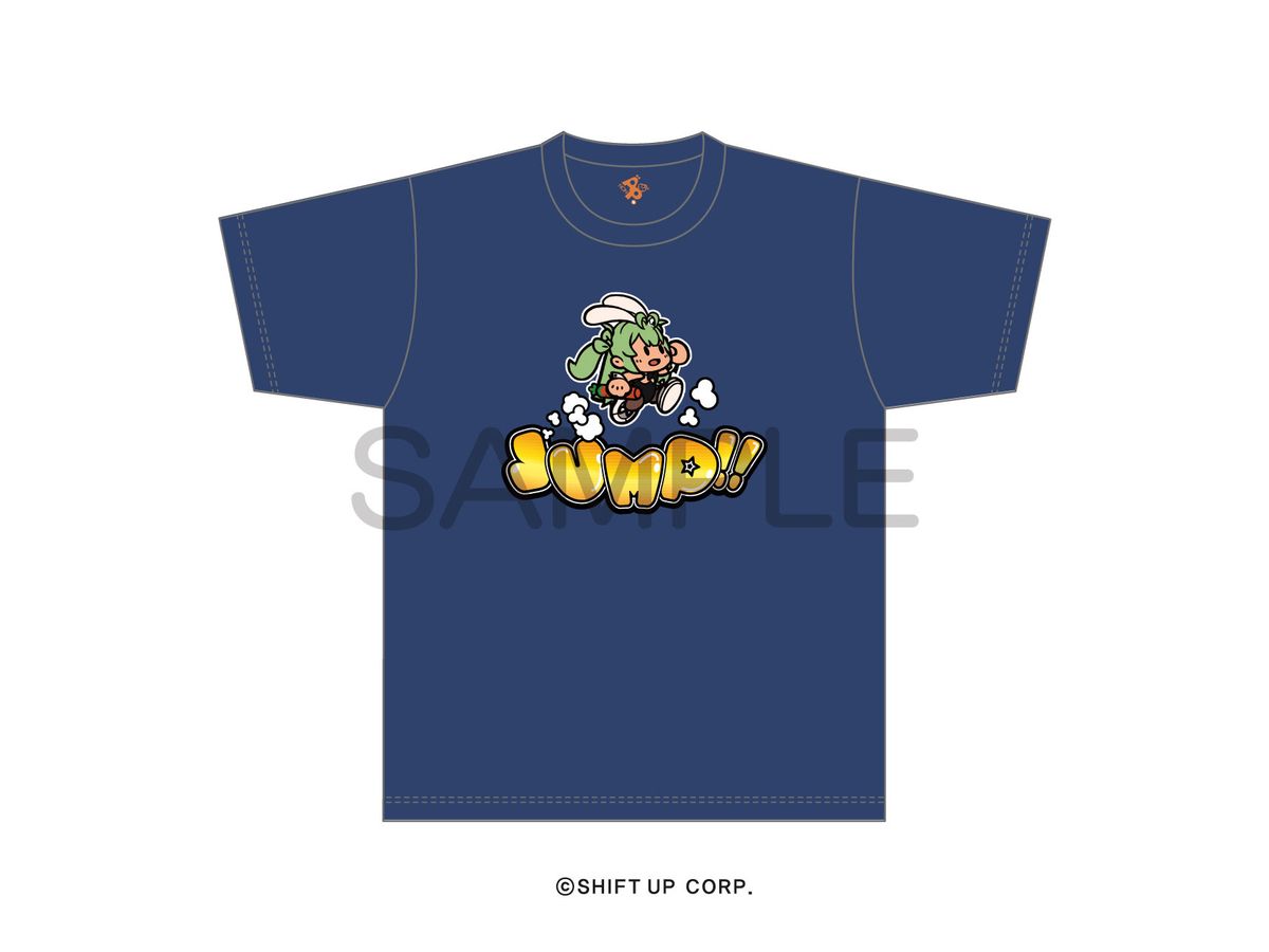 勝利の女神:NIKKE: Tシャツ RUNNING SODA! ネイビー サイズ XL