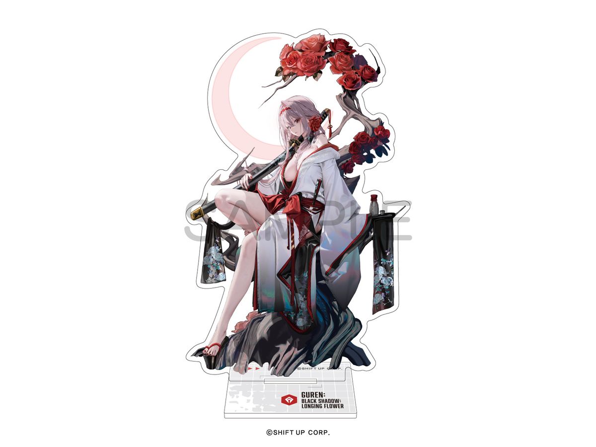 勝利の女神:NIKKE: アクリルスタンド 紅蓮:ブラックシャドウ:ロンギングフラワー
