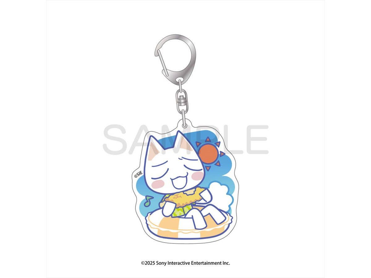 どこでもいっしょ: 海でもいっしょ アクリルキーホルダー トロ 海ver.