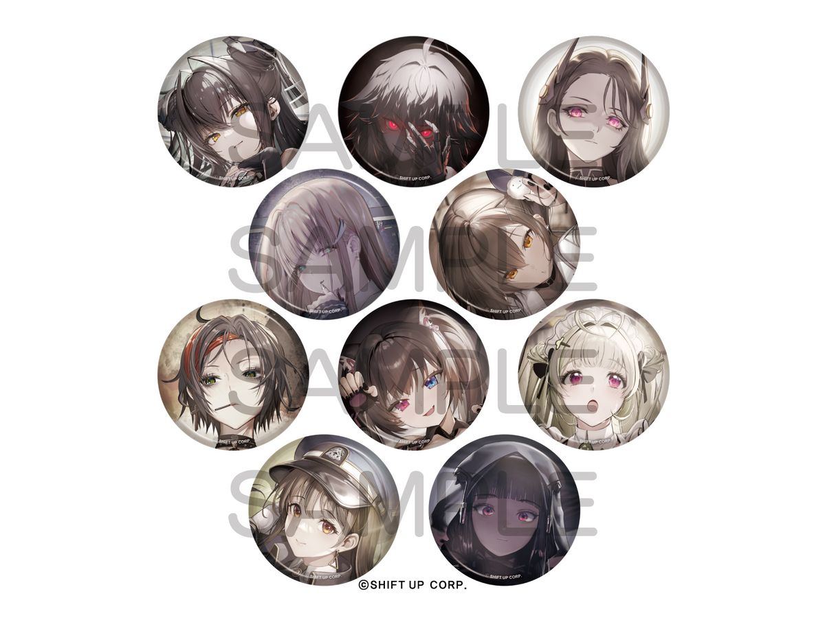 勝利の女神:NIKKE: BURST COLLECTION缶バッジ Vol.3 1Box 10pcs