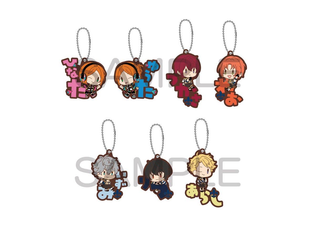 あんさんぶるスターズ!!: おなまえぴたんコ ラバーマスコットVol.5 (2wink/Knights) 1Box 7pcs