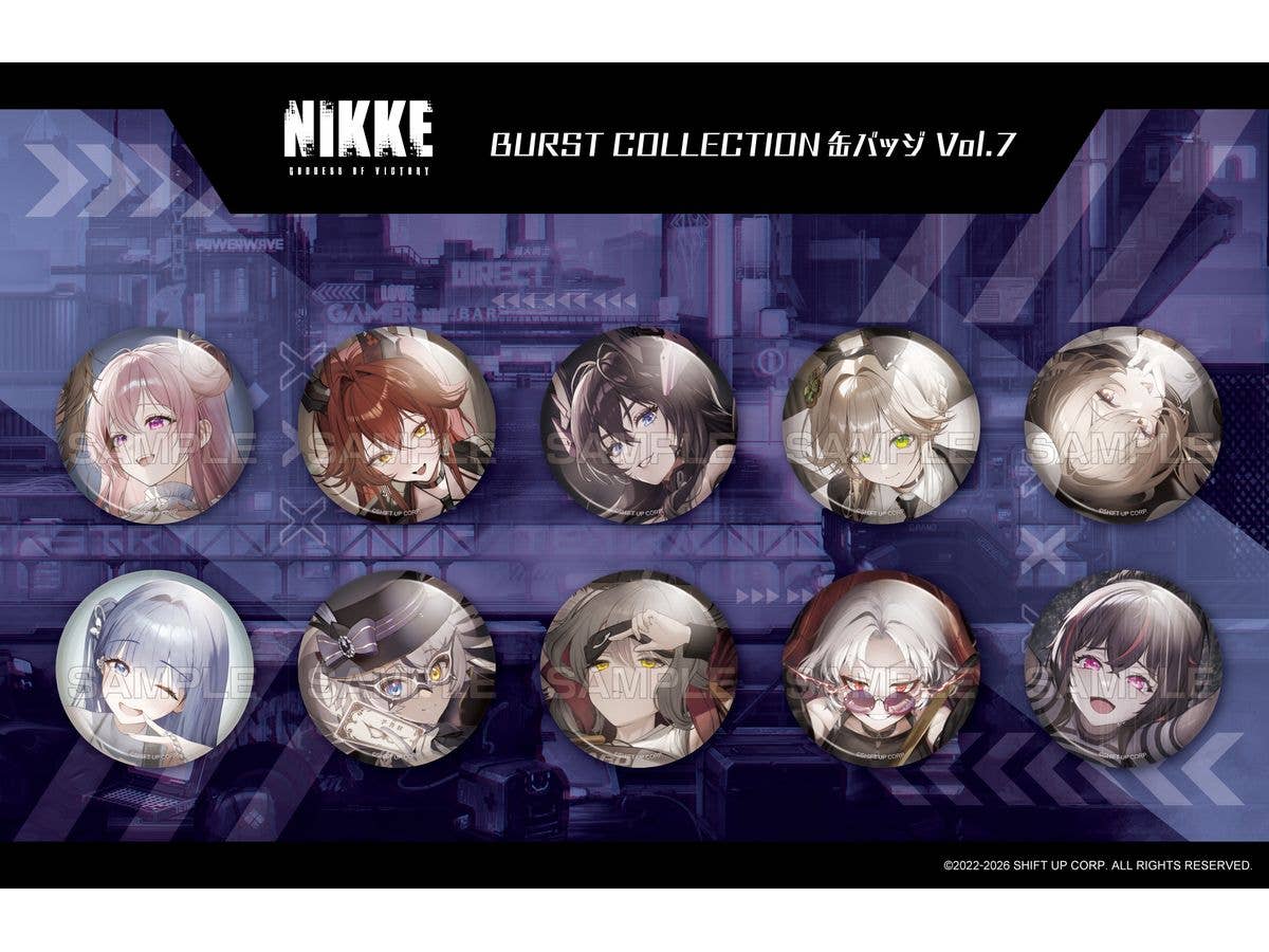 勝利の女神: NIKKE BURST COLLECTION缶バッジ Vol.7 1Box 10pcs