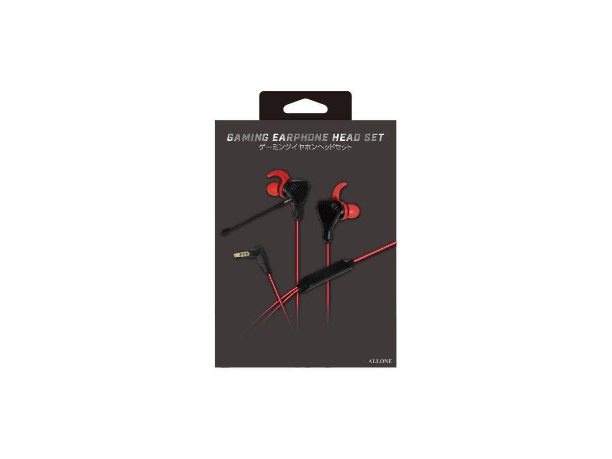 PlayStation 4: ゲーミングイヤホンヘッドセット レッド