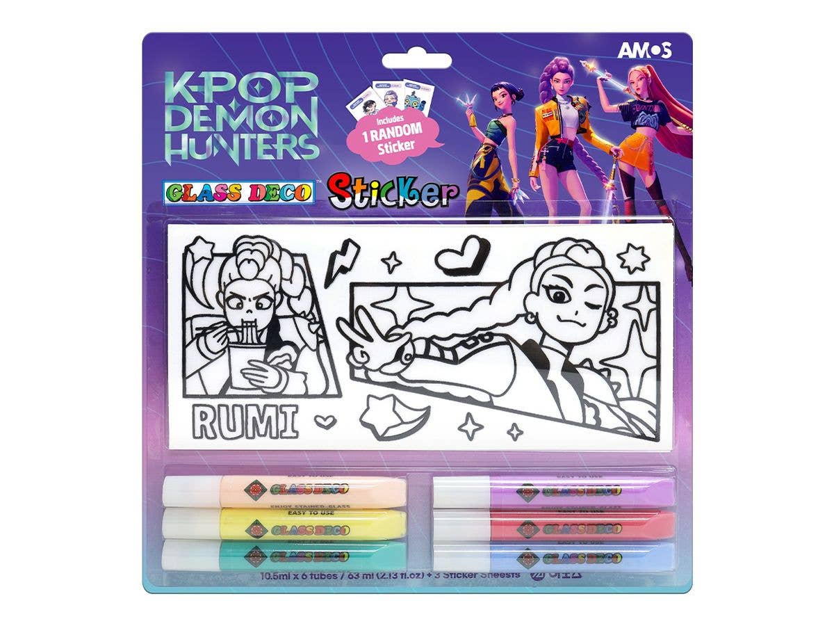 KDH AMOS グラスデコ はがせるステッカー 10.5ml x 6本 ブリスターパック HUNTRIX 1Box 20pcs