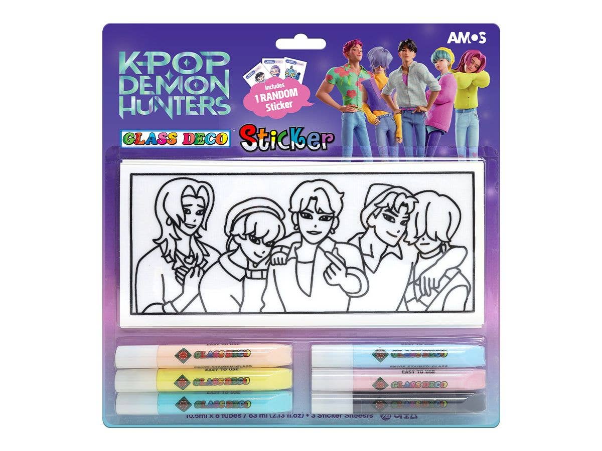 KDH AMOS グラスデコ はがせるステッカー 10.5ml x 6本 ブリスターパック SAJA BOYS 1Box 20pcs