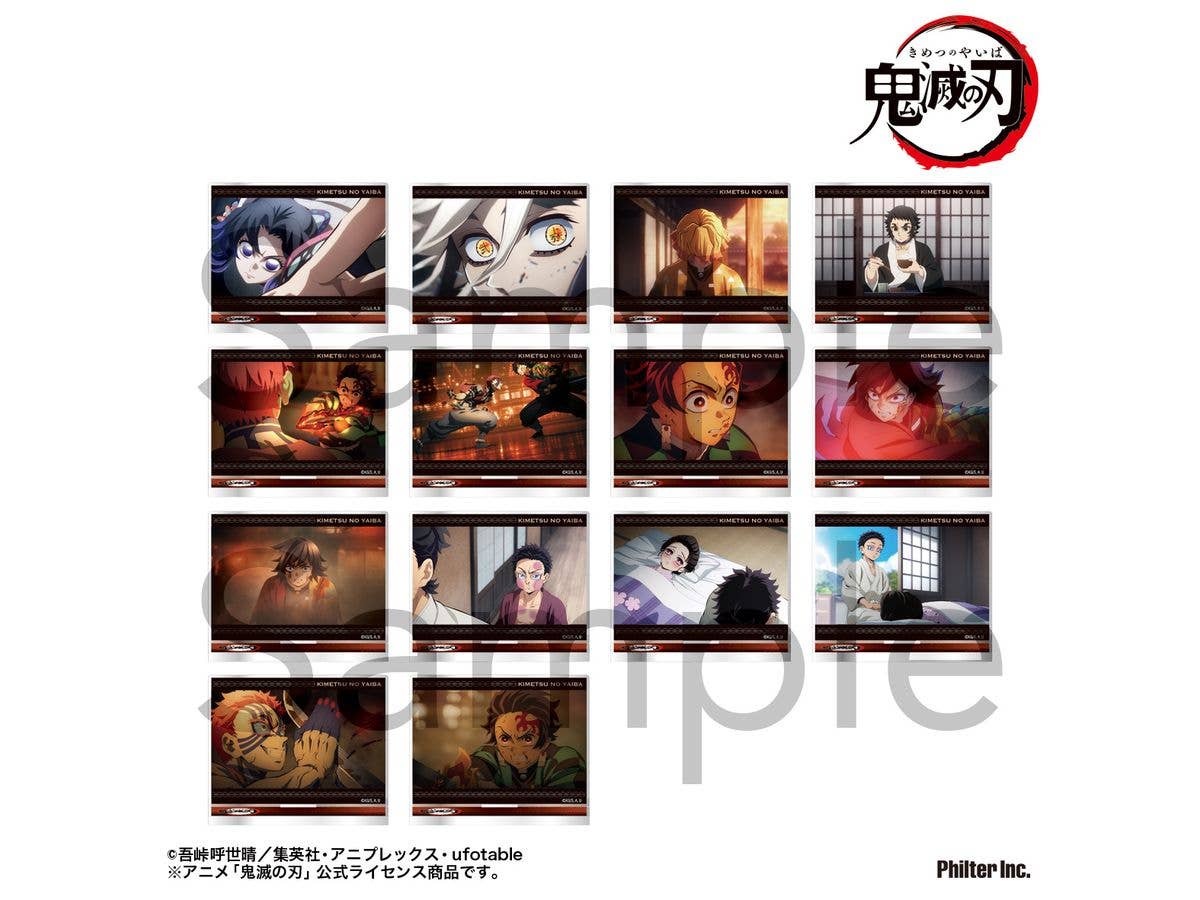 アニメ 鬼滅の刃: トレーディングミニプレートスタンド 無限城編 Vol.2 1Box 14pcs