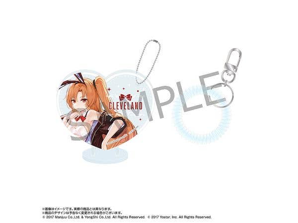 アズールレーン x パセラ:ぴくりあアクキー&スタンド+コイルブレスレット クリーブランド (バニーガール)