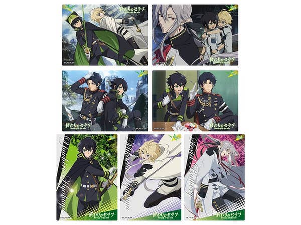 終わりのセラフ クリアカードコレクションガム 1Box 16pcs