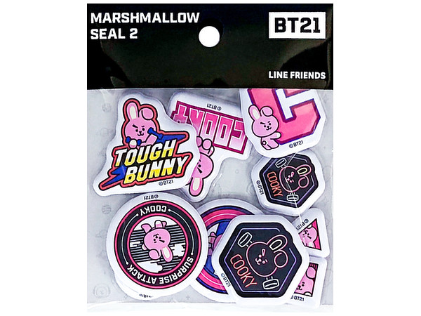 BT21 マシュマロシール2 COOKY