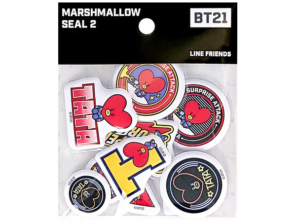 BT21 マシュマロシール2 TATA
