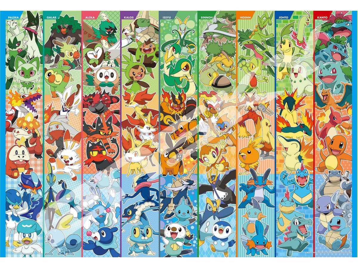 ジグソーパズル ポケットモンスター: パートナー全員集合! 500ラージピース (No.500T-L35: 735 x 510mm)