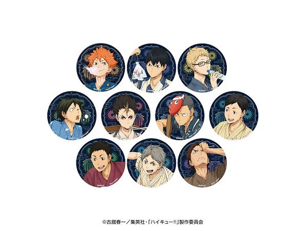 アニメ ハイキュー!!: PACHITバッジコレクション 1Box 10pcs